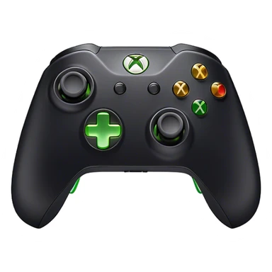 Clash of Clans aesthetic: Cinematic Playful Xbox Wireless Controller Portrait Emoji, rendered in a 3D vector-style similar to standard emojis with minimal shading and bold, simplified shapes. A compact, distinct form with signature details, softly glowing with a modern gaming energy charm. Simplified yet unmistakably iconic, highly detailed and consistent, glowing with a soft radiance and high shine. Stylized with a touch of next-gen innovation and a soft glowing outline, capturing the essence of a beloved gaming relic with a friendly, playful manner! sticker