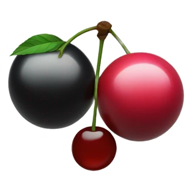 Two 8 ball cherries sticker