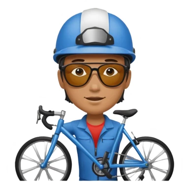 Bike courier with messenger box,Delivery Crew sticker