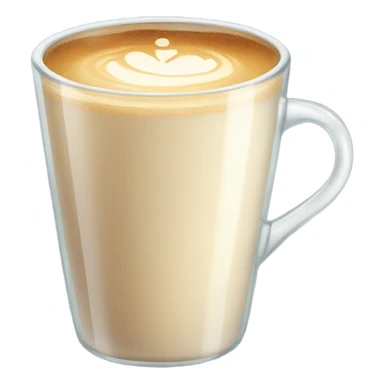 raf coffee in a glass cup light cream color sticker