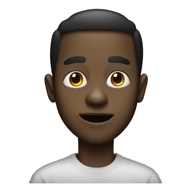 Black man with big eyes sticking tongue out sticker