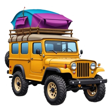Off-road gypsy drawing sticker