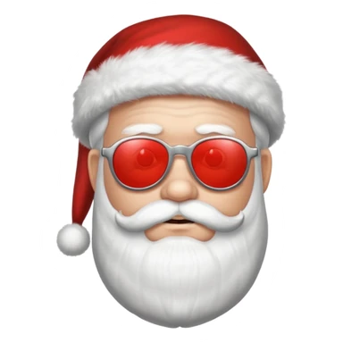 santa klaus with sunglasses sticker