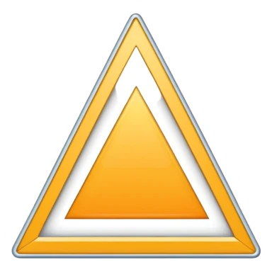 2D triangle with squares inside to demonstrate a bureaucratic system sticker