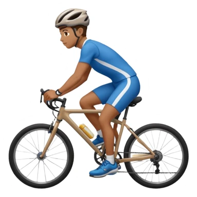 fietser die aan het fietsen is sticker