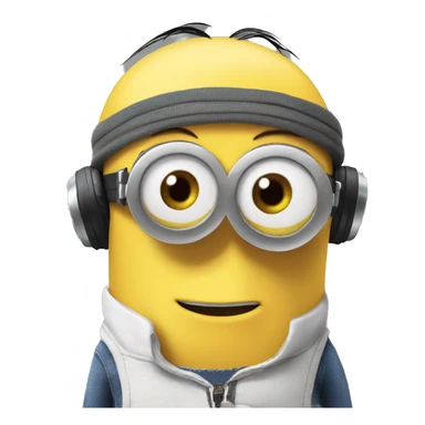 Despicable Me 4 minion with mind control sticker