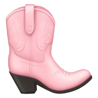pastel pink cowgirl boots sticker