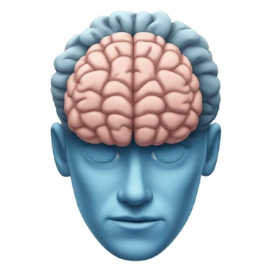 Brain on a man sticker
