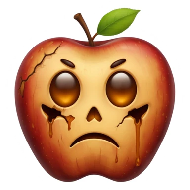 rotten apple sticker