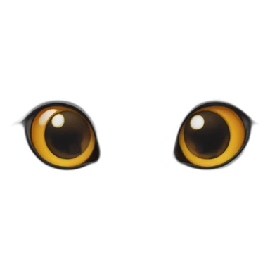 White-cat-Mandarin duck eyes sticker