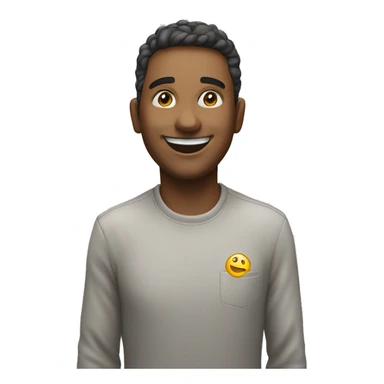 Happy person after presentaio sticker