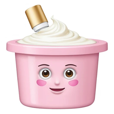 Light pink small Clinique tub with eye cream sticker