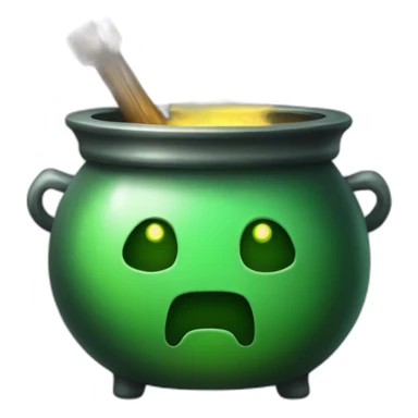 cauldron with green potion sticker
