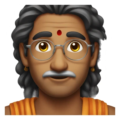 Indian brahmin man sticker