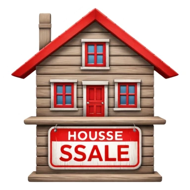 house for sale sign sticker