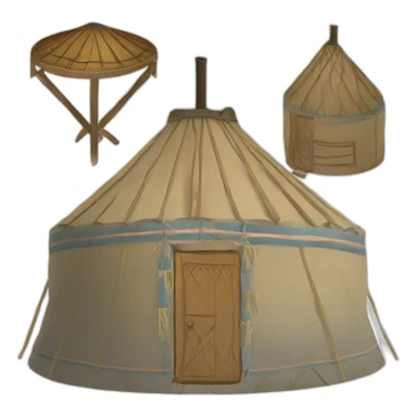 kyrgyz yurt sticker