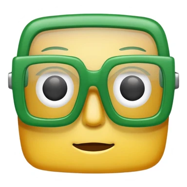 Green Square Spects. sticker