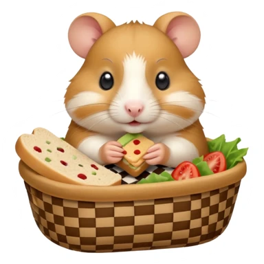 hamster go picnic sticker