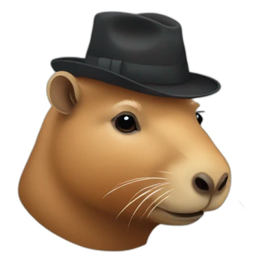 billionaire capybara sticker