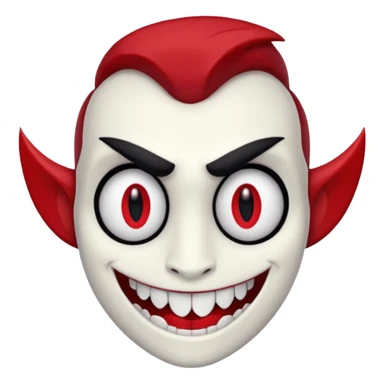 Alastor from Hazbin hotel, smiling sticker