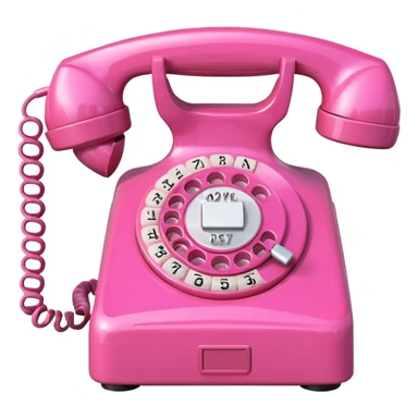 Pink hotline phone sticker