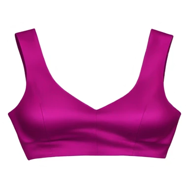 Realistic magenta cut out silk crop top blouse. sticker