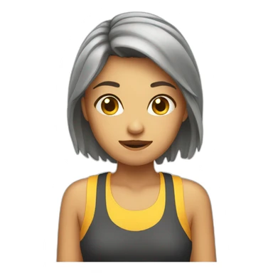 girl sweating sticker