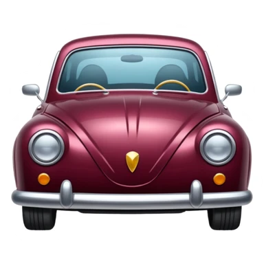 burgundy car sticker