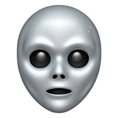 mask Ghost face glitter  sticker