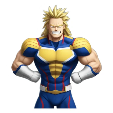 All might hero motivated sticker