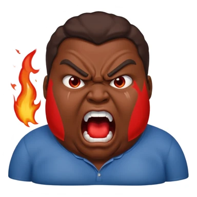 gum tsion emoji very not nice rude shouting ragebaiter fat ugly fat  sticker