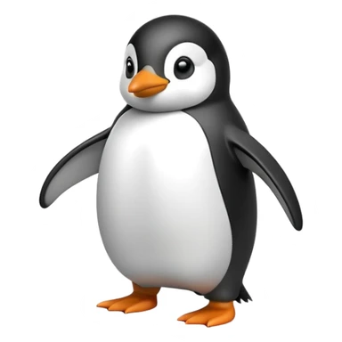 Penguin doing crip walk sticker