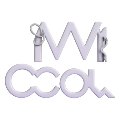 connected flowing BLK letters with silver outline, where all letters are joined together in one continuous design sticker