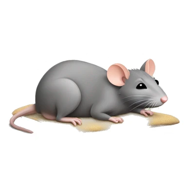 Rat that is sunbathing  sticker