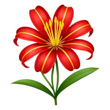 Quiero un emoji lindo para mí novia de la flor lycoris radiata me gusta pero quiero enviarlo como emoji, no cómo sticker  sticker