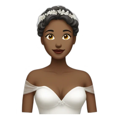 Mariée voilée sticker