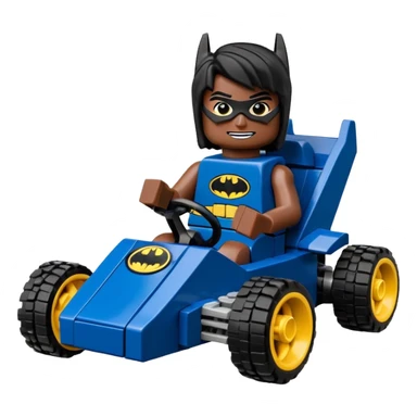 full size real-appearance road racing sexy muscular Batman’s masculine midnight-colored tight outfit 1970’s style dark knight stealthy accurate sporty safe plush deluxe Lego off-road pursuit drifting car lexus (black hair,reclining and relaxed torso and shoulders back against seat) rallycross kart  sticker