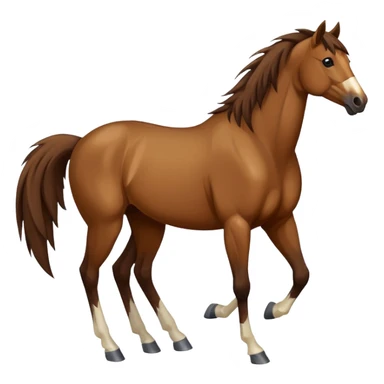 A wild mustang horse sticker