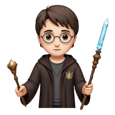 Harry Potter magical wand no kristal and sade sticker