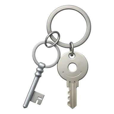 una llave con un llavero que diga C21 sticker