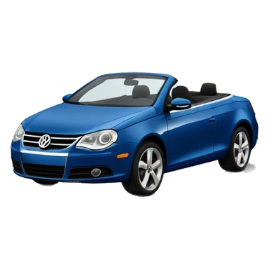 2008 blue volkswagen eos  sticker