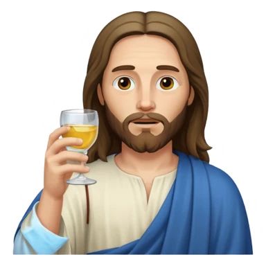 Jésu qui bois de la vodka  sticker