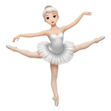 full body balet with tutu sticker