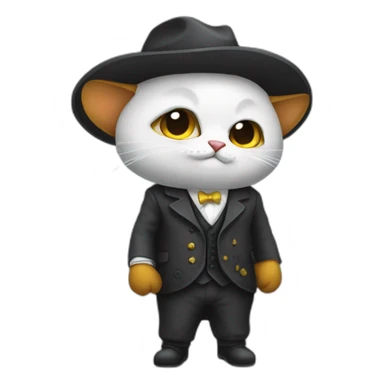 gatinho mafioso sticker