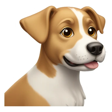 Friendly dog sticker