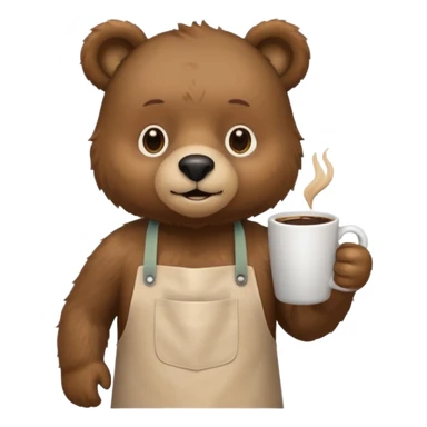 Barista Bear sticker