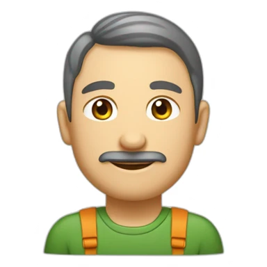 •	Un agriculteur apporte un surplus de légumes fraîchement récoltés. sticker