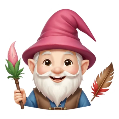 Tickle gnome sticker