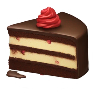 Gone eating a chocolate cake sticker