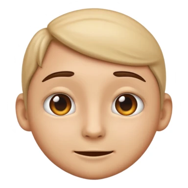 an emoji with a very realistic face without any emotion sticker
